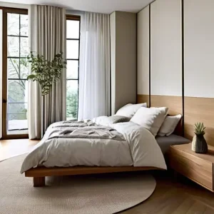 Идеи для оформления спальни в спокойных природных оттенках