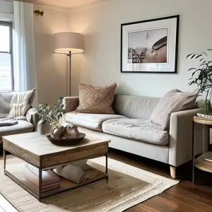 Идеи для уютного оформления гостиной в нейтральной гамме